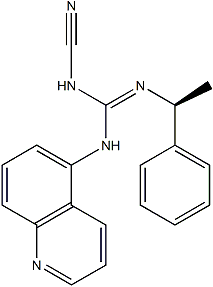 PI-47424 1-cyano-2-[(1S)-1-phenylethyl]-3-quinolin-5-ylguanidine (1125758-85-1)