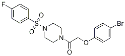 PI-47619 2-(4-bromophenoxy)-1-{4-[(4-fluorophenyl)sulfonyl]piperazin-1-yl}ethanone (439939-70-5)