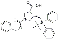 PI-48301 Trans-1-(Benzyloxycarbonyl)-4-(tert-butyldiphenylsilyloxy)pyrrolidine-3-carboxylic acid (1269755-17-0)