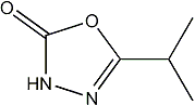 PI-49024 1,3,4-Oxadiazol-2(3H)-one, 5-(1-methylethyl)- (1711-88-2)