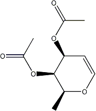 PI-49312 [(2S,3R,4S)-3-Acetyloxy-2-methyl-3,4-dihydro-2H-pyran-4-yl] acetate (91926-31-7)