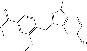 PI-49385 Methyl 4-((5-amino-1-methyl-1H-indol-3-yl)methyl)-3-methoxybenzoate (107754-14-3)