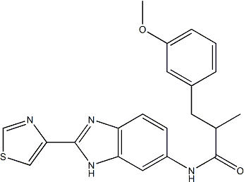PI-50929 3-(3-methoxyphenyl)-2-methyl-N-(2-(thiazol-4-yl)-1H-benzo[d]imidazol-5-yl)propanamide hydrochloride (1393748-80-5)