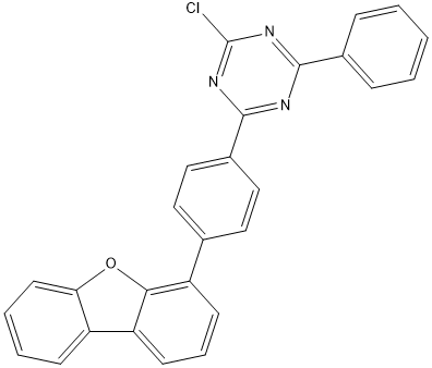 PI-50947 2-chloro-4-((4-(dibenzo[b,d]furan)4-yl)phenyl)-6-phenyl-1,3,5-triazine (2074632-09-8)