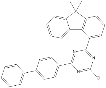 PI-50949 2-([1,1'-biphenyl]-4-yl)-4-chloro-6-(9,9-dimethyl-9H-fluoren-4-yl)-1,3,5-triazine (2243406-96-2)