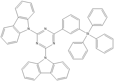 PI-50999 9,9'-(6-(3-(triphenylsilyl)phenyl)-1,3,5-triazine-2,4-diyl)bis(9H-carbazole) (2422045-58-5)