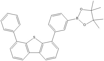 PI-51218 4,4,5,5-tetramethyl-2-(3-(6-phenyl-dibenzo[b,d]thiophen-4-yl)phenyl)-1,3,2-dioxaborolane (1858289-74-3)