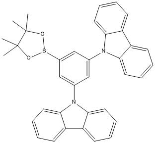 PI-51339 9,9'-(5-(4,4,5,5-tetramethyl-1,3,2-dioxaborolan-2-yl)-1,3-phenylene)bis(9H-carbazole) (1082549-89-0)