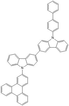 PI-51508 9-([1,1'-biphenyl]-4-yl)-9'-(triphenylen-2-yl)-9H,9'H-3,3'-bicarbazole (1888438-11-6)