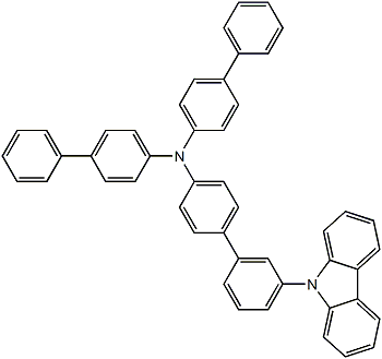 PI-51511 N,N-Di([1,1'-biphenyl]-4-yl)-3'-(9H-carbazol-9-yl)-[1,1'-biphenyl]-4-amine (1464822-27-2)