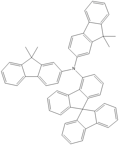 PI-51718 N,N-bis(9,9-dimethyl-9H-fluoren-2-yl)-9,9'-spirobi[9H-fluorene]-4-amine (1450933-45-5)