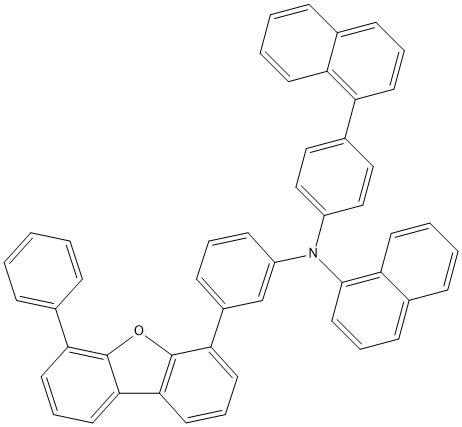PI-51722 N-[4-(1-naphthyl)phenyl]-N-[3-(6-phenyldibenzofuran-4-yl)phenyl]-1-naphthylamine (1868149-26-1)