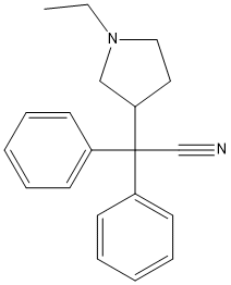 PI-51836 1-Ethyl-α,α-diphenyl-3-pyrrolidineacetonitrile (3212-87-1)
