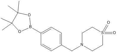 PI-51894 4-[4-(4,4,5,5-Tetramethyl[1,3,2]dioxaborolan-2-yl)benzyl]thiomorpholine 1,1-dioxide (1092563-25-1)