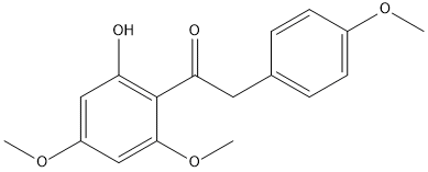 PI-52214 2'-Hydroxy-4',6'-dimethoxy-2-(4-methoxyphenyl)acetophenone (39604-68-7)