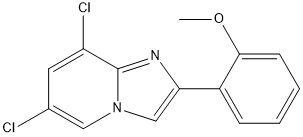 PI-52265 6,8-Dichloro-2-(2-methoxyphenyl)imidazo[1,2-a]pyridine (353258-15-8)