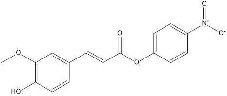 PI-52311 4-Nitrophenyl (E)-3-(4-hydroxy-3-methoxyphenyl)acrylate (398128-60-4)