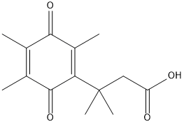 PI-52320 3-Methyl-3-(2,4,5-trimethyl-3,6-dioxocyclohexa-1,4-dien-1-yl)butanoic Acid (40662-29-1)