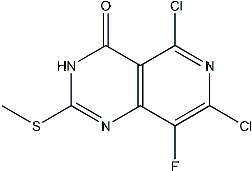 PI-52338 5,7-Dichloro-8-fluoro-2-(methylthio)pyrido[4,3-d]pyrimidin-4(1H)-one (2763157-90-8)