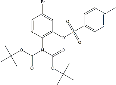 PI-52406 2-(bis(tert-butoxycarbonyl)amino)-5-bromopyridin-3-yl4-methylbenzenesulfonate (1803573-21-8)