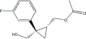 PI-52409 ((1R,2S)-2-(3-fluorophenyl)-2-(hydroxymethyl)cyclopropyl)methyl acetate (1369768-29-5)