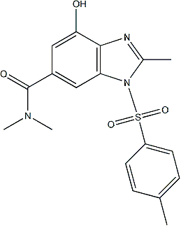 PI-52425 4-Hydroxy-N,N,2-trimethyl-1-tosyl-1H-benzo[d]imidazole-6-carboxamide (942195-86-0)