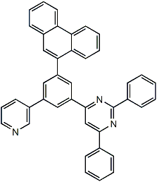 PI-52521 4-(3-Phenanthren-9-yl-5-pyridin-3-yl-phenyl)-2,6-diphenyl-pyrimidine (1268250-87-8)