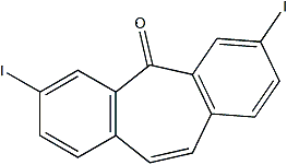 PI-52527 5H-Dibenzo[a,d]cyclohepten-5-one, 3,7-diiodo- (77104-30-4)