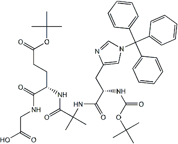 PI-52628 ((S)-5-(tert-Butoxy)-2-(2-((S)-2-((tert-butoxycarbonyl)amino)-3-(1-trityl-1H-imidazol-4-yl)propanamido)-2-methylpropanamido)-5-oxopentanoyl)glycine (1890228-73-5)