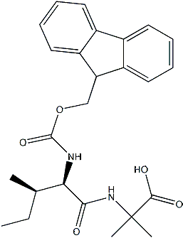 PI-52641 2-((2S,3S)-2-((((9H-Fluoren-9-yl)methoxy)carbonyl)amino)-3-methylpentanamido)-2-methylpropanoic acid (2171139-20-9)