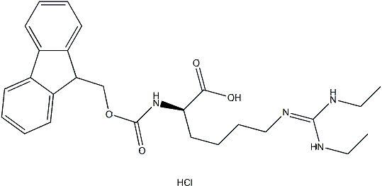 PI-52650 (2S)-6-[Bis(ethylamino)methylideneamino]-2-(9H-fluoren-9-ylmethoxycarbonylamino)hexanoic acid;hydrochloride (1864003-26-8)