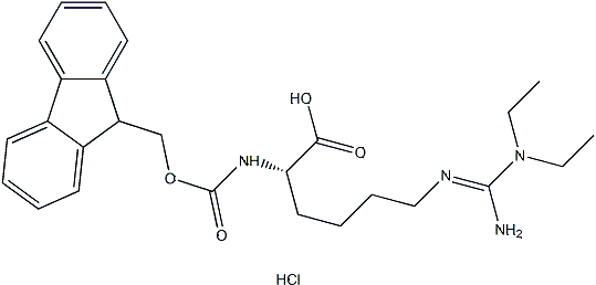 PI-52651 (2R)-6-[[Amino(diethylamino)methylidene]amino]-2-(9H-fluoren-9-ylmethoxycarbonylamino)hexanoic acid;hydrochloride (2098497-24-4)